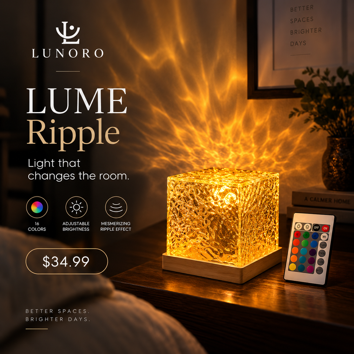 Lume Ripple — Water Ripple Ambient Lamp