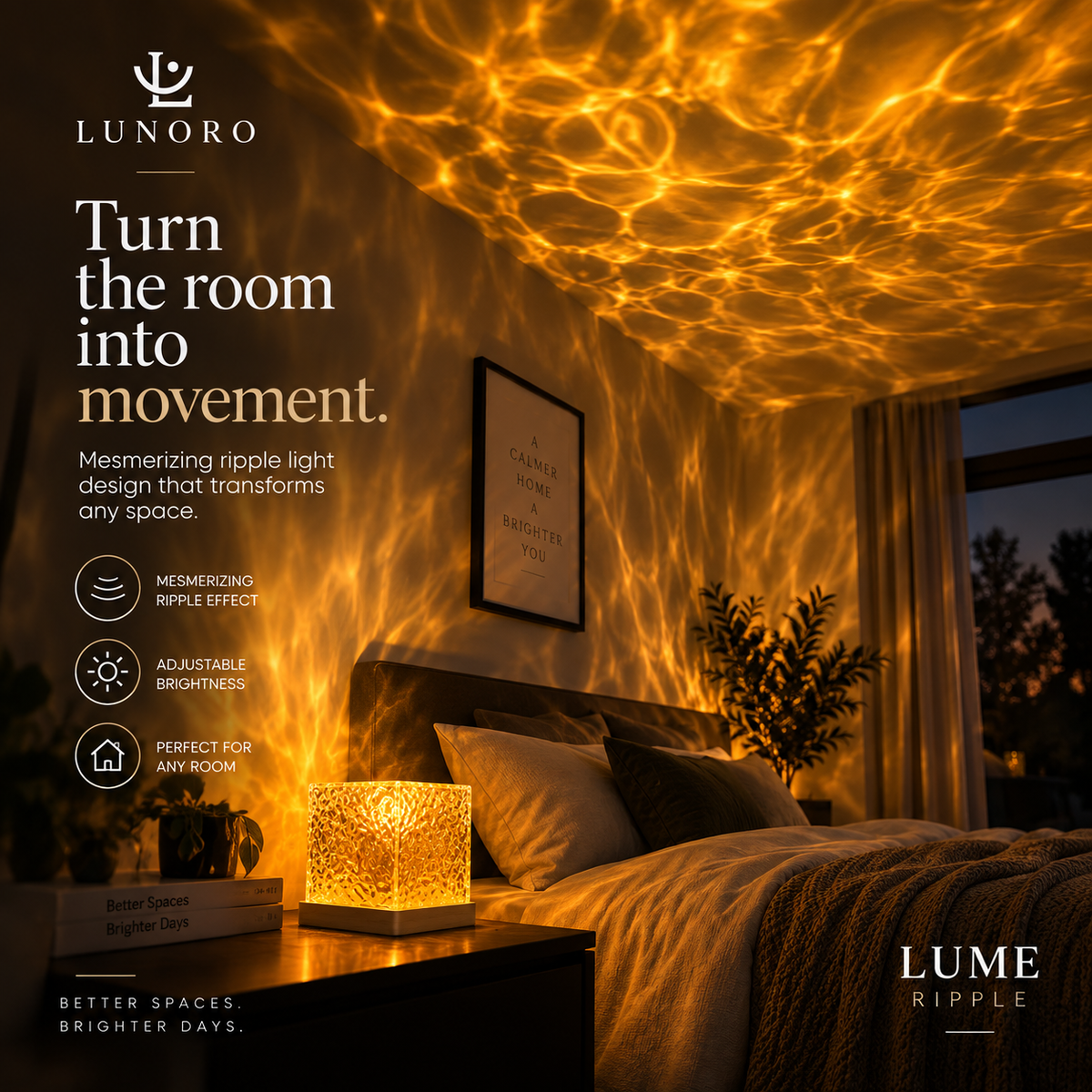 Lume Ripple — Water Ripple Ambient Lamp