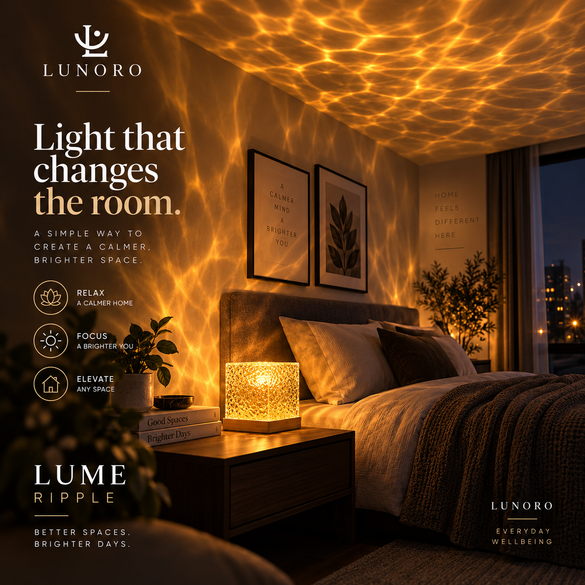 Lume Ripple — Water Ripple Ambient Lamp