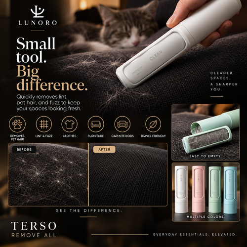 Terso Remove All — Pet Hair & Lint Remover